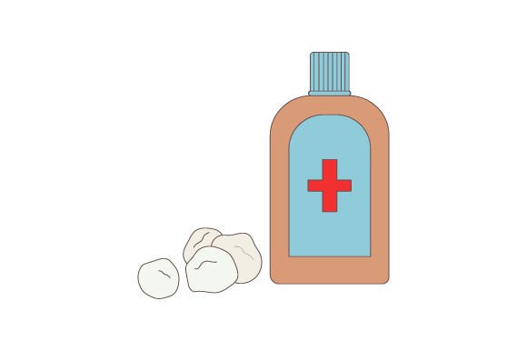 Hygge Scandinavian Disinfectant and Cotton Balls