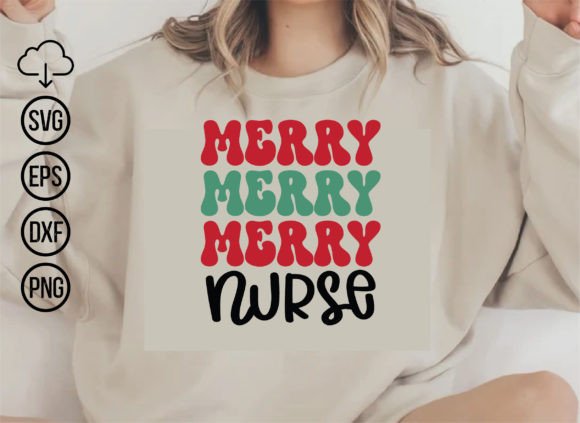 Merry Nurse, Christmas Svg Bundle