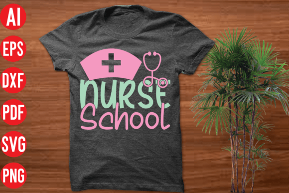 Nurse School SVG Design Graphics