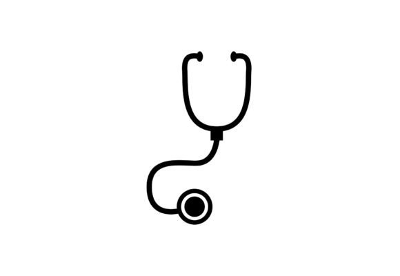 Stethoscope Medical Icon SVG for Graphic Design