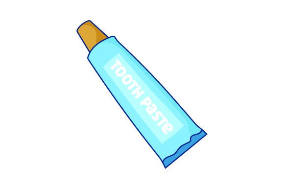 Toothpaste Icon for Crafts and Medical Projects